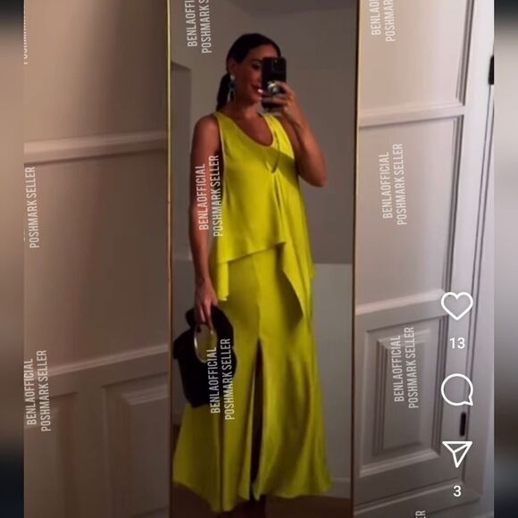 ZARA FLOWY DRESS WITH CAPE ZW COLLECTION - Picture 4 of 12